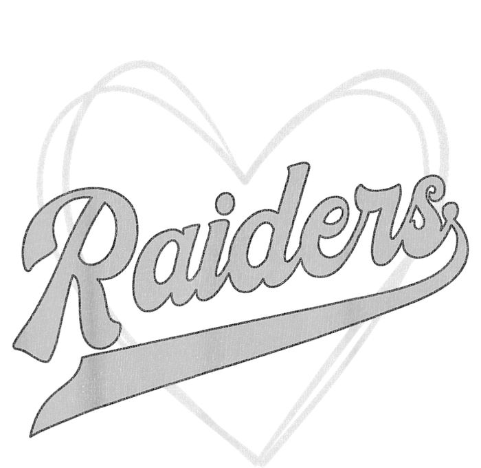 Raiders Heart Name Vintage Retro Gift T-Shirt