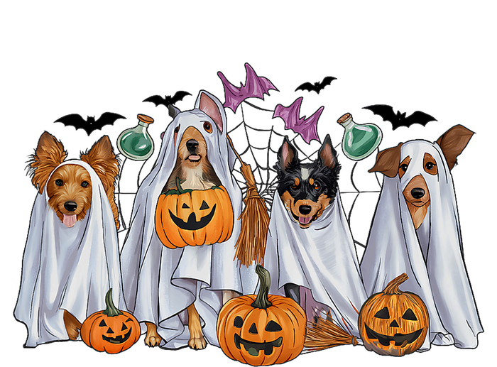 Halloween Boo Dogs Ghost Pumpkins Spooky Dog Lover Outfit T-Shirt