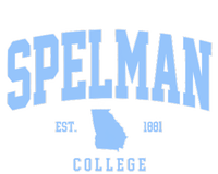 Spelman Arch Retro College Athletic Sports Outfits Womens California Wash Sweatshirt