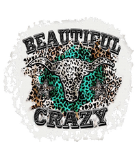 Beautiful Bull Skull Crazy Cow Skull Leopard Flat Bill Trucker Hat