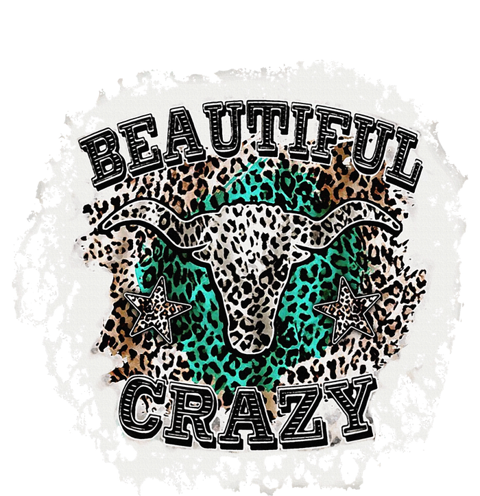 Beautiful Bull Skull Crazy Cow Skull Leopard Flat Bill Trucker Hat