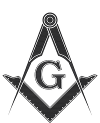 Black Freemason Square And Compass Master Mason T-Shirt