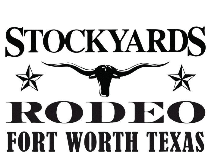 Fort Worth Texas Stockyards And Rodeo Cowboy Design Garment-Dyed Sweatshirt