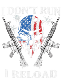 I DonT Run I Reload Gun Rights Ar15 Skull American Flag Poster