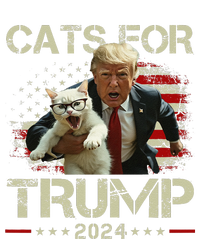 Cats For Trump 2024 Funny Vote For Trump Cats 2024 Gift Insulated Varsity Jacket