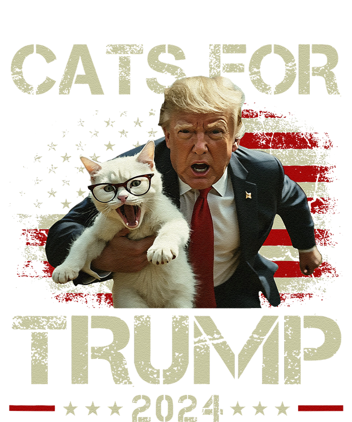 Cats For Trump 2024 Funny Vote For Trump Cats 2024 Gift Insulated Varsity Jacket