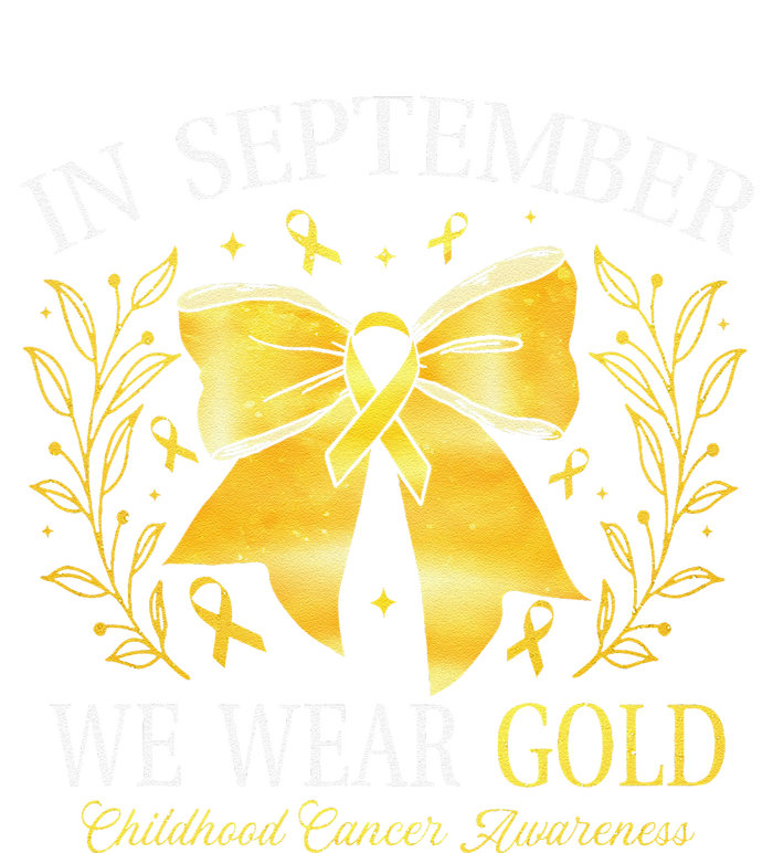 In September We Wear Gold Childhood Cancer Awareness Gift T-Shirt