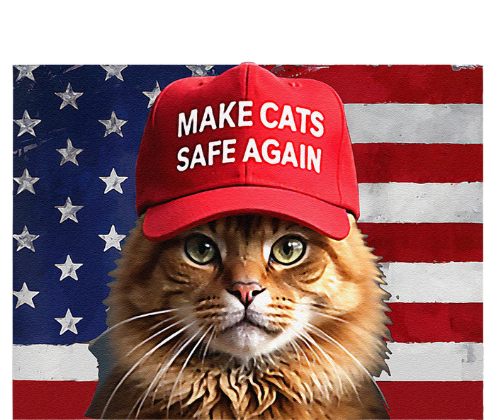 Make Cats Safe Again Gift Sustainable Bucket Hat