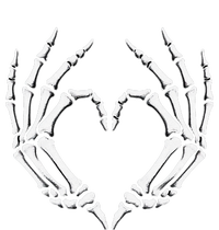 Skeleton Hands Heart Sign Retro Halloween Costume Women Girl Gift T-Shirt