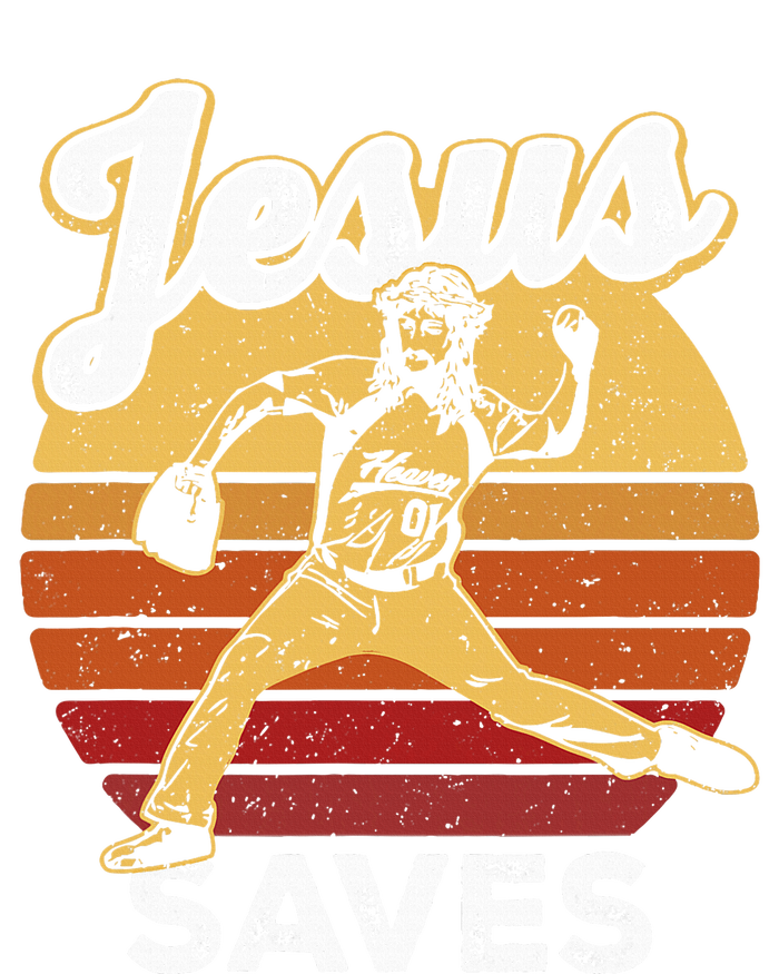 Retro Jesus A Saves Baseball Pitcher Fan Christian T-Shirt