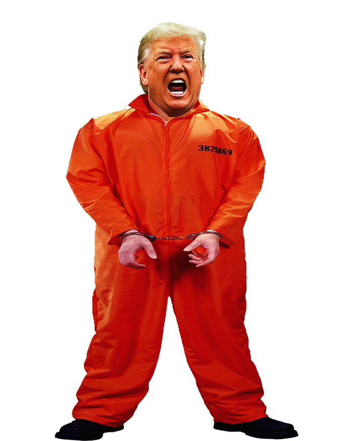 Trump In Orange Jumpsuit Long Sleeve Shirt