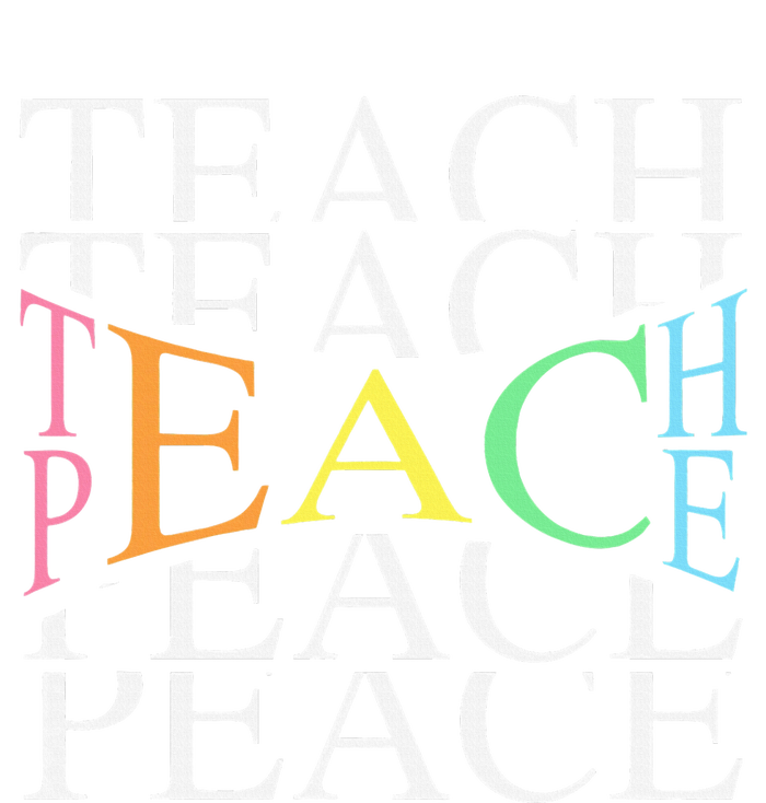 Teach Peace For Teachers And Educators Yupoong Adult 5-Panel Trucker Hat