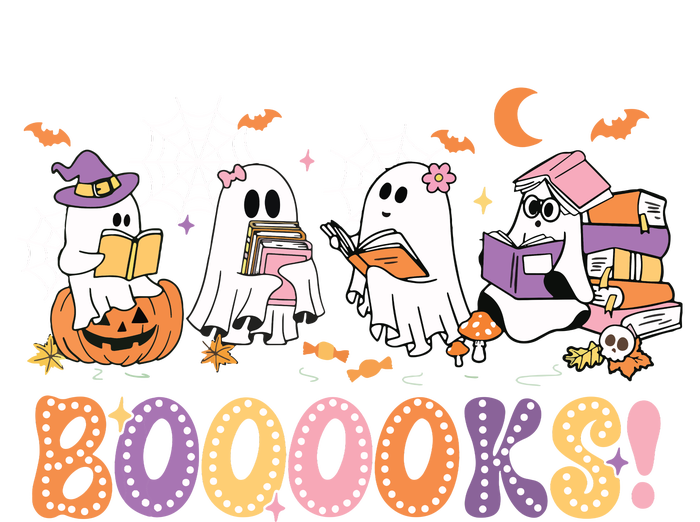 Funny Ghost Book Reading Halloween Booooks Lover Teacher Valucap Bio-Washed Visor