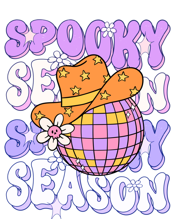 Funny Saying Spooky Season Halloween Disco Lover Gift Women's Flannel Pajama Set