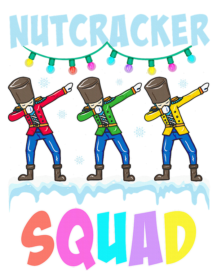 Dabbing Nutcracker Squad Christmas Ballet Pj Xmas Women's Knotted Racerback Tank