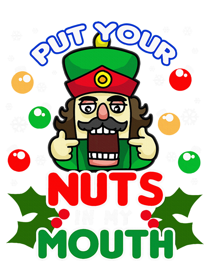 Put Your Nuts In My Mouth Naughty Nutcracker Hooded Wearable Blanket