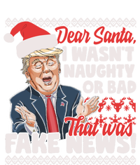 Funny Donald Trump Fake News Ugly Christmas Style Gift Sweatshirt