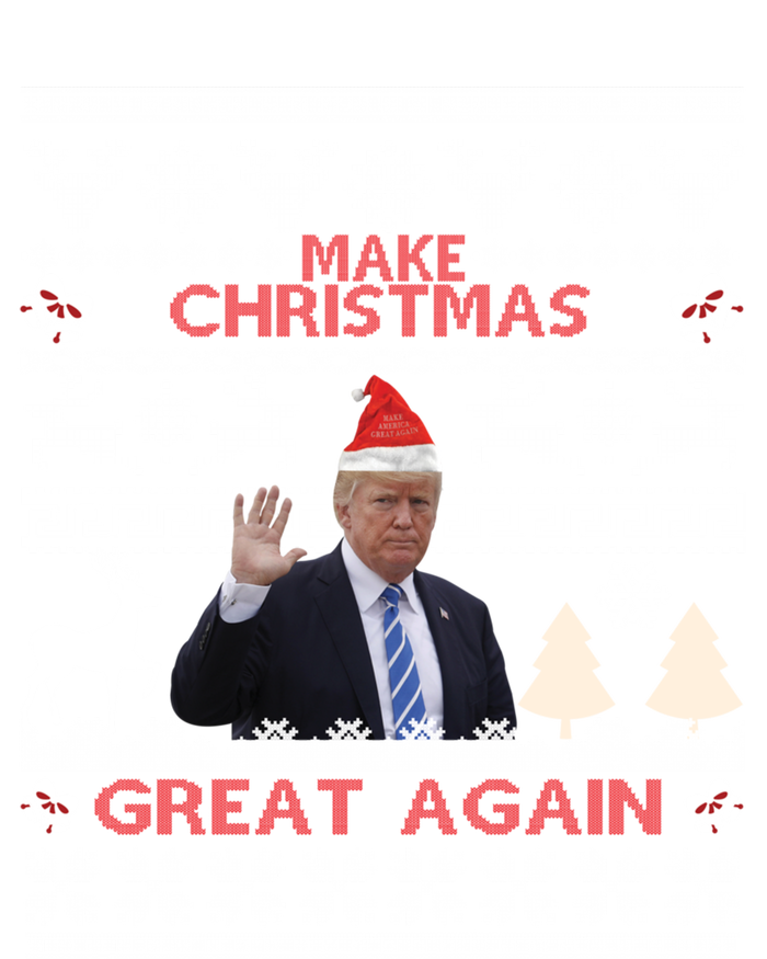 Make Christmas Great Again 2024 Trump Ugly Christmas Family Great Gift Sustainable Beanie