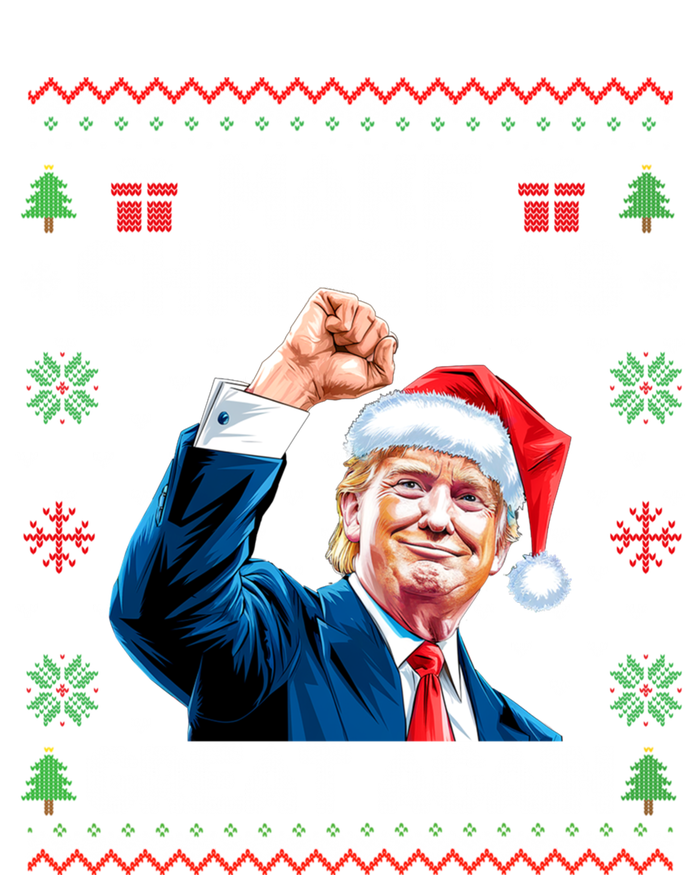 Make Christmas Great Again Funny Trump Ugly Christmas 2024 Gift Tie-Dye T-Shirt