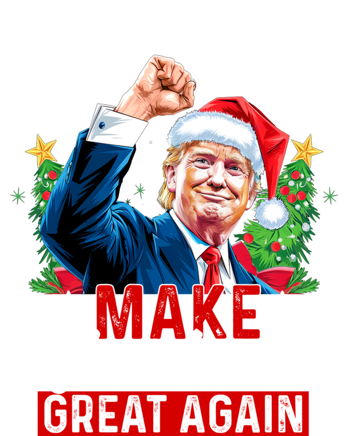 Make Christmas Great Again Funny Trump Ugly Christmas 2024 Cute Gift T-Shirt