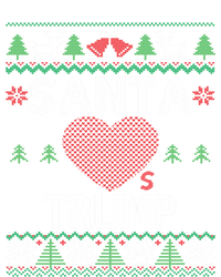 Santa Loves Trump Funny Ugly Christmas Donald Trump Gift Sweatshirt