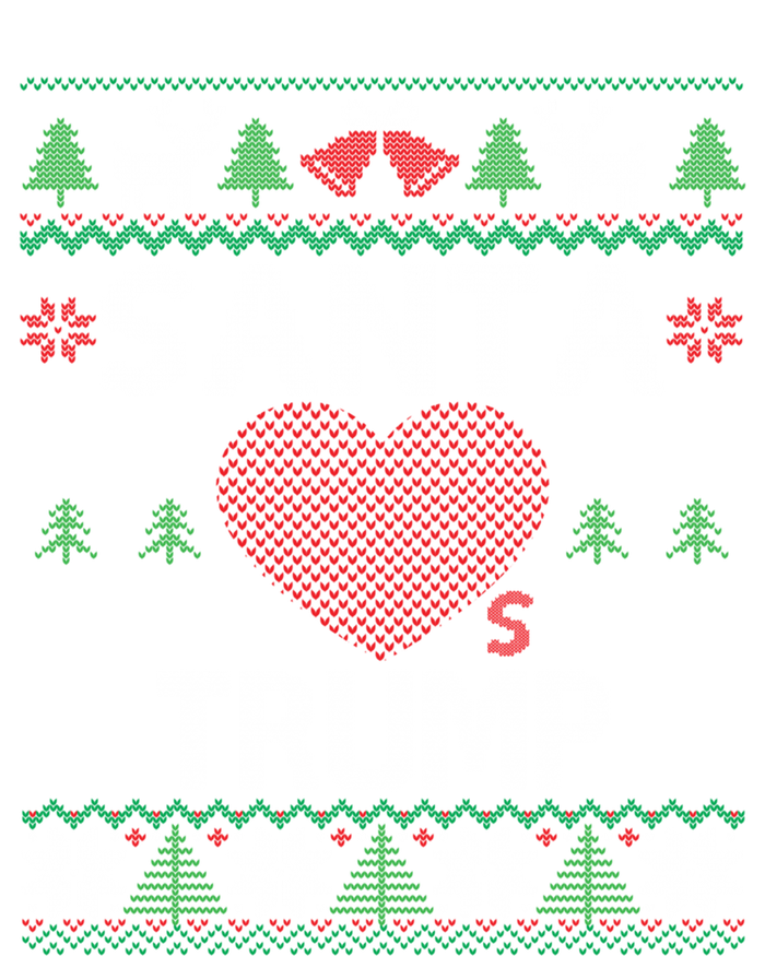 Santa Loves Trump Funny Ugly Christmas Donald Trump Gift Sweatshirt