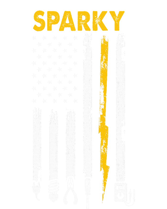 Electrician Us Flag Sparky Tools T-Shirt