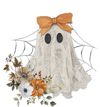 Halloween Coquette Ghost Flower Ghost Spooky Lace Ghost Gift T-Shirt