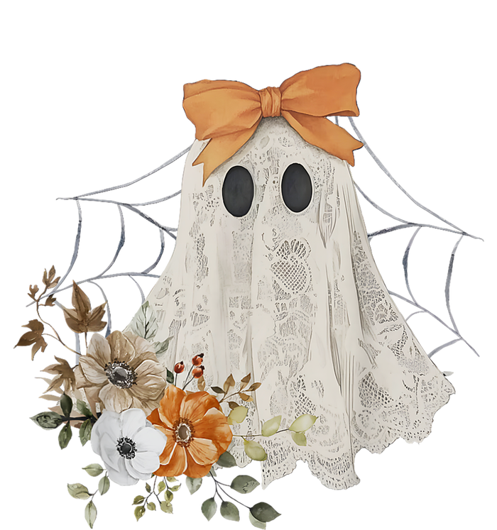 Halloween Coquette Ghost Flower Ghost Spooky Lace Ghost Gift T-Shirt