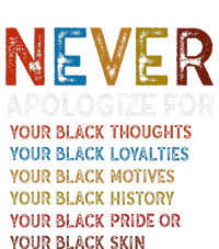 Never Apologize For Your Blackness Black History Flat Bill Trucker Hat