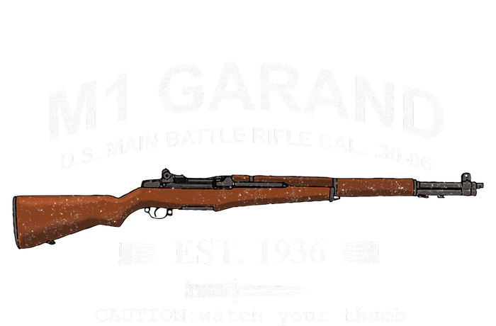 M1 Garand Rifle Gun Wwii Watch Your Thumb Est 1936 Graphic Cooling Performance Long Sleeve Crew