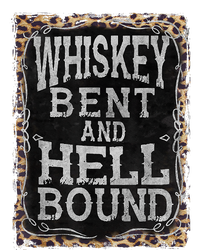 Leopard Country Music Whiskey Bent And Hell Bound Women's Tri-Blend 3/4-Sleeve Raglan Shirt