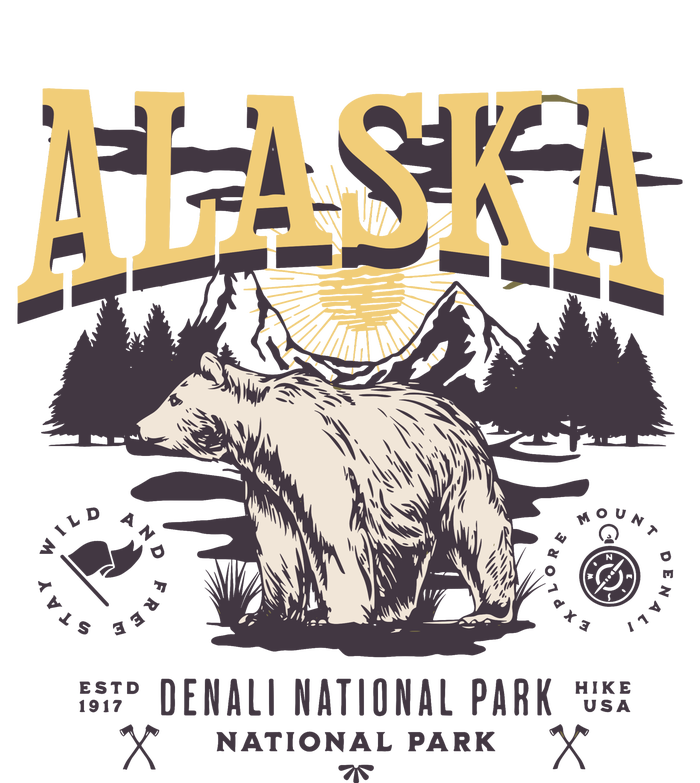 Alaska Sweatshirt Denali National Park Preppy Long Sleeve Shirt