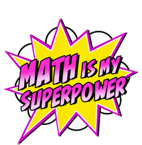 Math Is My Superpower Superhero Comic Algebra Lover Dry Zone Grid Polo