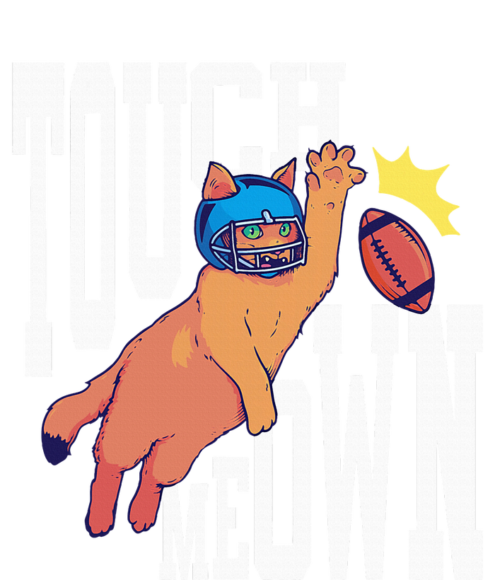 Touch Down Football Cat Canvas