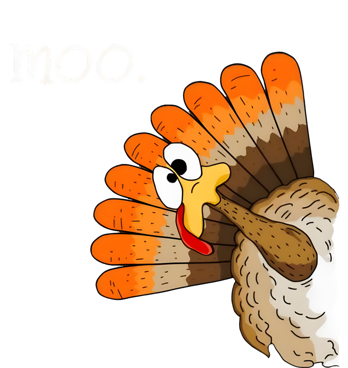 Funny Turkey Moo Cow Thanksgiving T-Shirt