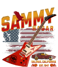 Sammy Red Guitar Rock Front Back Both Worlds Vh Concert Tie-Dye Long Sleeve Shirt