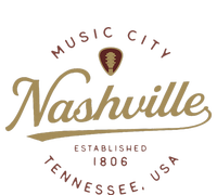 Nashville Tn Tennessee Music City Guitar Country Music Nash Bella+Canvas Jersey Crop Tee