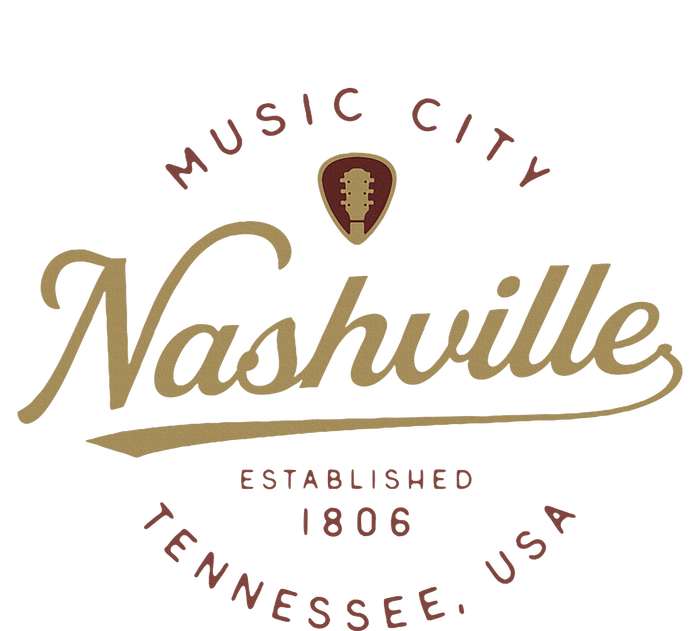 Nashville Tn Tennessee Music City Guitar Country Music Nash Bella+Canvas Jersey Crop Tee