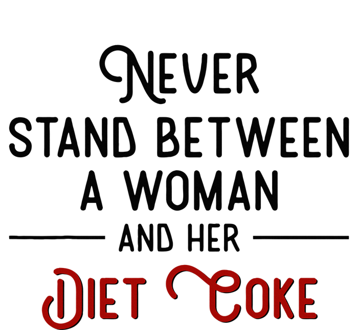 Never Stand Between A Woman And Her Diet C.O.K.E. Women’s Perfect Tri Rocker Tank