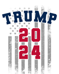 Trump 2024 Sports Font Usa Flag 4th Of July Maga Patriotic Cool Gift Ladies Long Sleeve Shirt