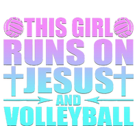 This Girl Runs On Jesus And Volleyball Novelty Tank Top