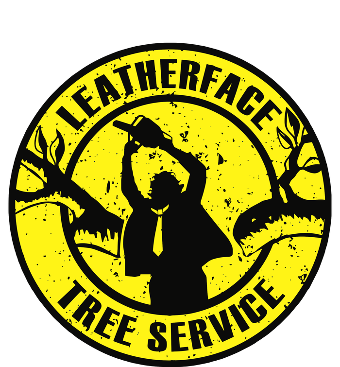 Leatherface Tree Service High Crown Mesh Back Trucker Hat