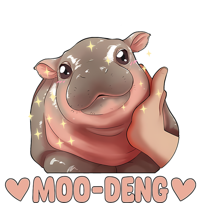 Moo Deng Bouncy Pig In Thai Picture The Cute Baby Hippo Women's T-Shirt