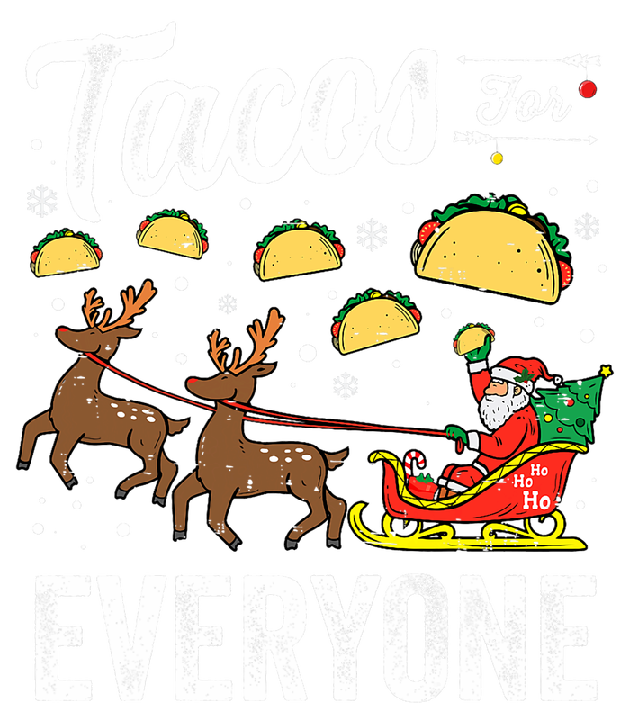 Tacos For Everyone Christmas Taco Funny Xmas Santa Family Ceramic Bell Ornament