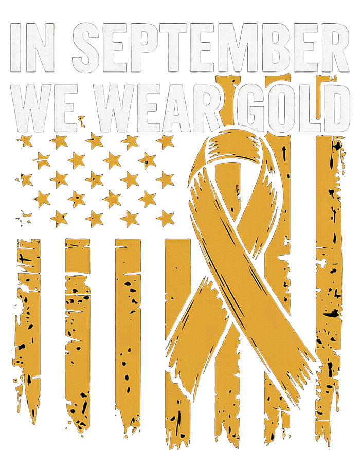 In September We Wear Gold Childhood Cancer Awareness T-Shirt