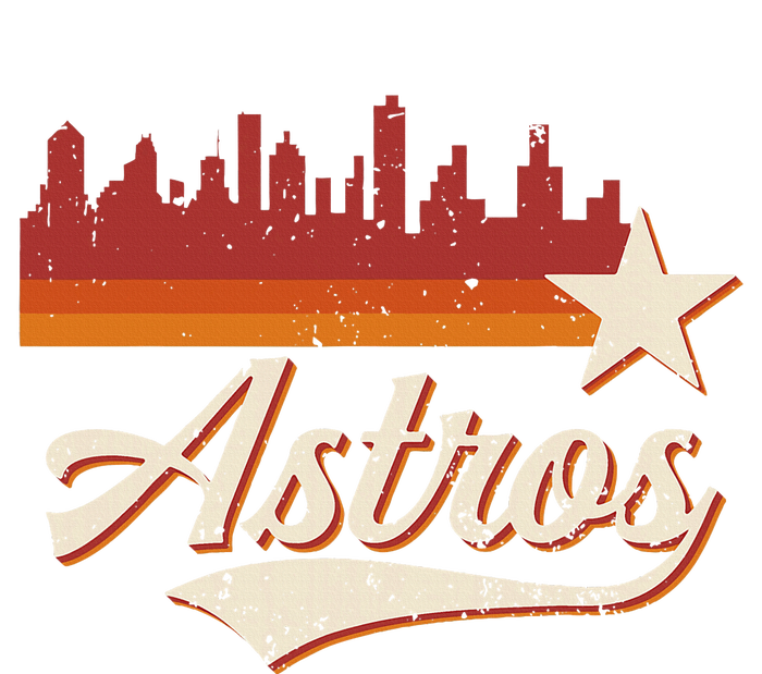 A.S.T.R.O..S Name Retro Style City Skyline 70s 80s T-Shirt