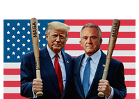 Trump Kennedy Maga Maha Baseball Bat Usa Flag Poster