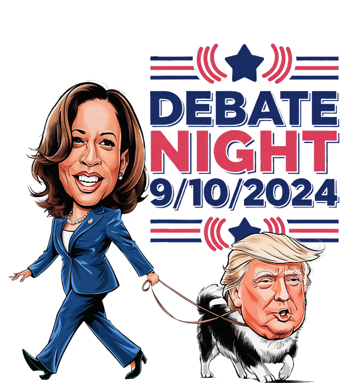 Debate Night Showdown Kamala Dog Walks Trump Toddler Sweatshirt