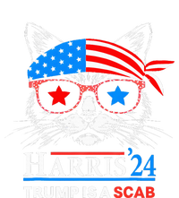 Donald Trump Is A Scab Vote Harris Valz Cat Lady Softstyle Adult Sport Polo